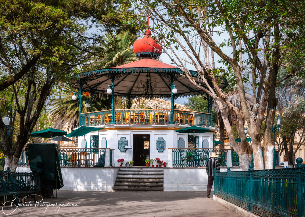 San Cristobal de la Casas Kiosk in the gardens of the Central plaza or Zocalo